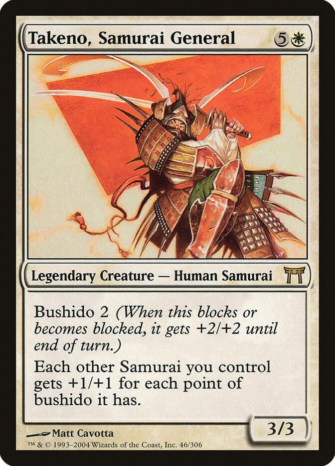 Takeno, Samurai General - Champions of Kamigawa - 46 - Normal