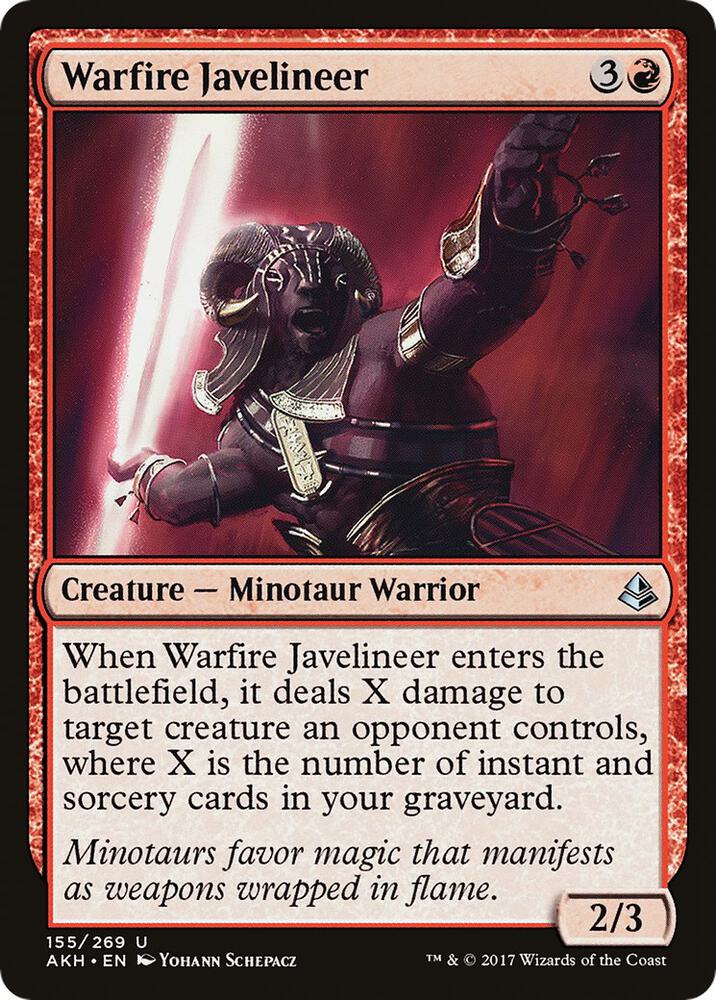 Warfire Javelineer - Amonkhet - 155 - Foil