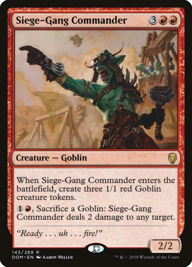 Siege-Gang Commander - Dominaria - 143 - Normal