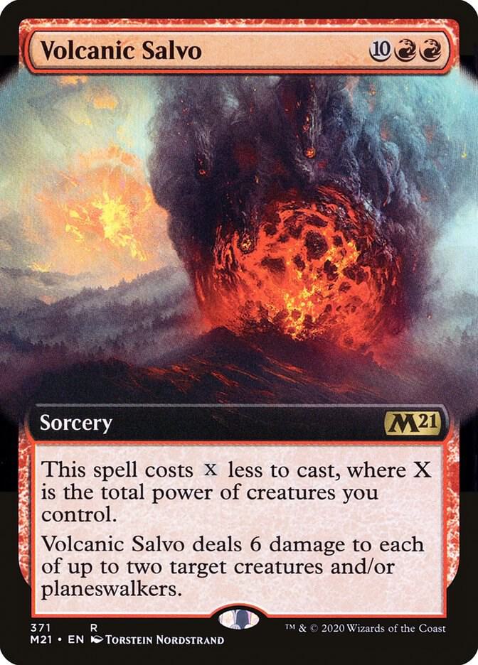 Volcanic Salvo (Extended Art) - Core Set 2021 - 371 - Foil