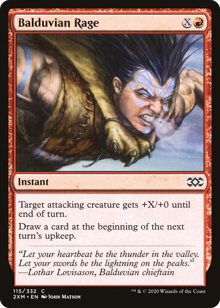Balduvian Rage - Double Masters - 115 - Foil