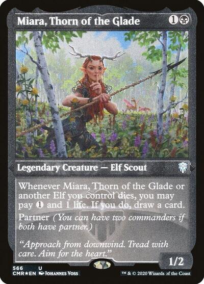 Miara, Thorn of the Glade (Foil Etched) - Commander Legends - 566