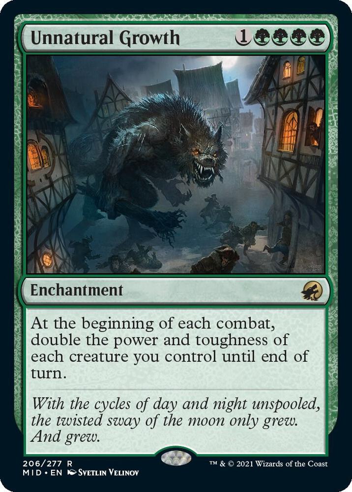 Unnatural Growth - Innistrad: Midnight Hunt - 206 - Normal