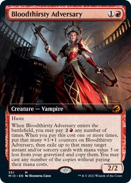Bloodthirsty Adversary (Extended Art) - Innistrad: Midnight Hunt - 351 - Normal