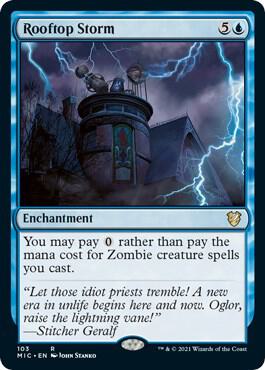 Rooftop Storm - Commander: Innistrad: Midnight Hunt - 103 - Normal
