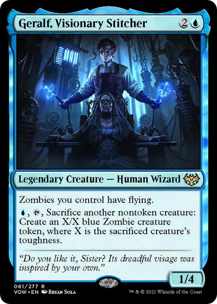 Geralf, Visionary Stitcher - Innistrad: Crimson Vow - 61 - Normal