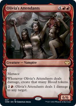 Olivia's Attendants (Showcase) - Innistrad: Crimson Vow - 307 - Foil