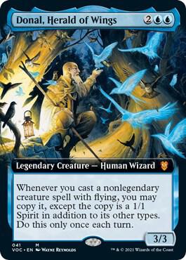 Donal, Herald of Wings (Extended Art) - Commander: Innistrad: Crimson Vow - 41 - Normal