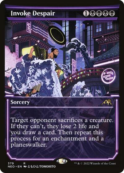 Invoke Despair (Showcase) - Kamigawa: Neon Dynasty - 379