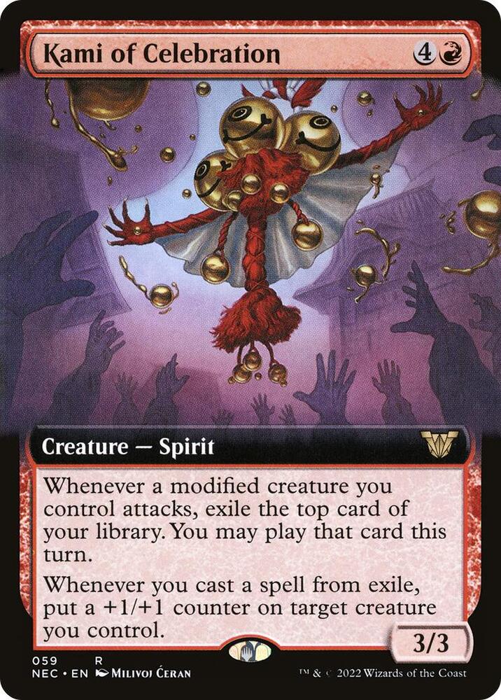 Kami of Celebration (Extended Art) - Commander: Kamigawa: Neon Dynasty - 59 - Normal