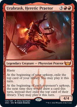 Urabrask, Heretic Praetor - Streets of New Capenna - 129 - Normal