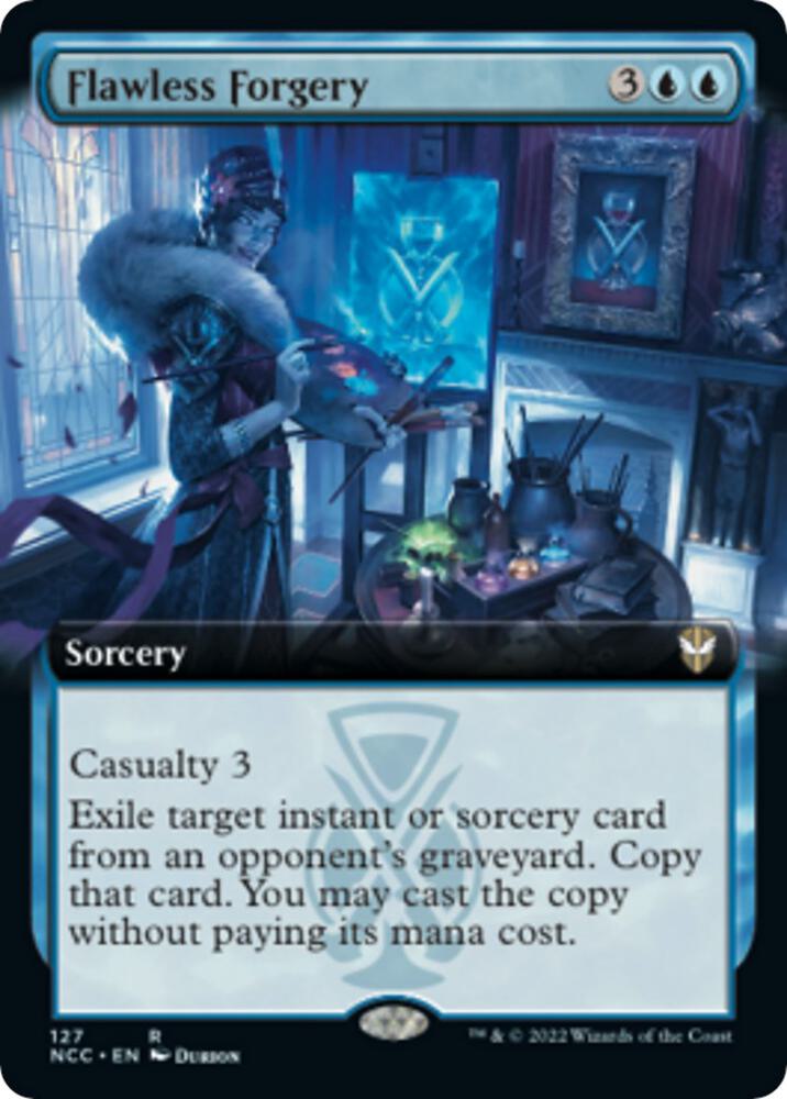 Flawless Forgery (Extended Art) - Commander: Streets of New Capenna - 127 - Normal