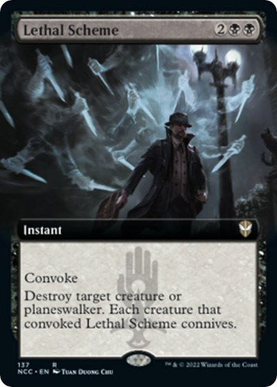 Lethal Scheme (Extended Art) - Commander: Streets of New Capenna - 137