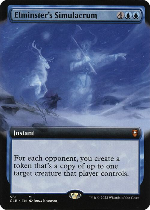 Elminster's Simulacrum (Extended Art) - Commander Legends: Battle for Baldur's Gate - 561 - Normal