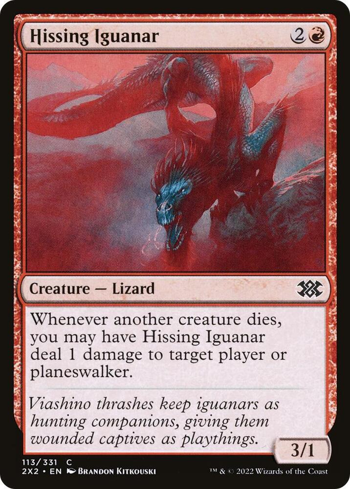 Hissing Iguanar - Double Masters 2022 - 113 - Foil