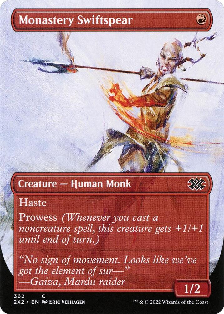 Monastery Swiftspear (Borderless) - Double Masters 2022 - 362 - Foil