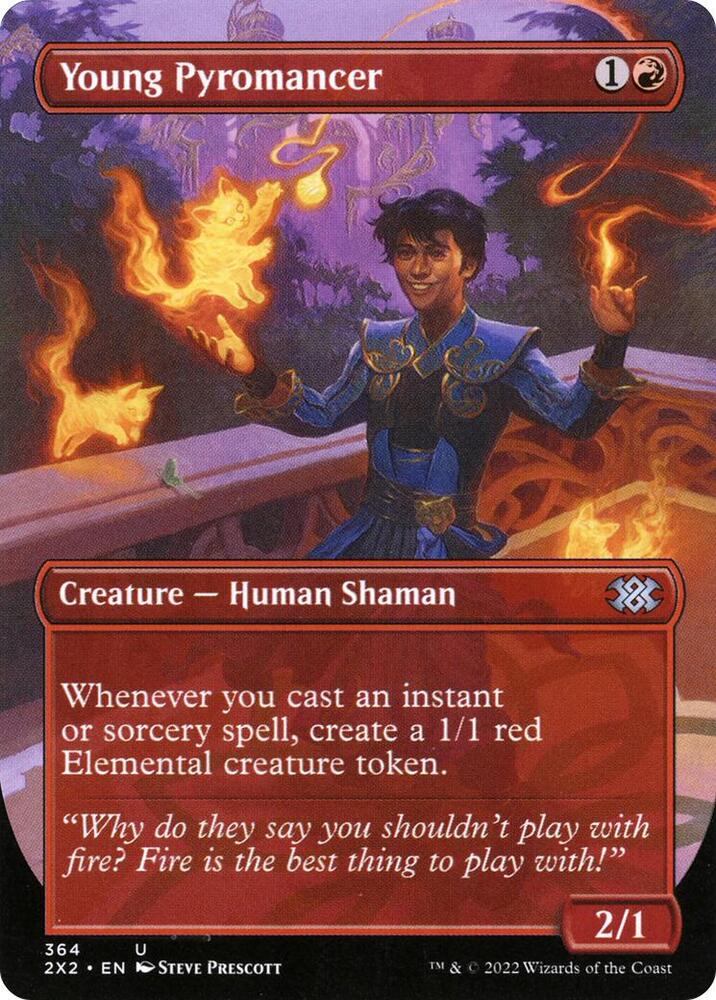 Young Pyromancer (Borderless) - Double Masters 2022 - 364 - Foil
