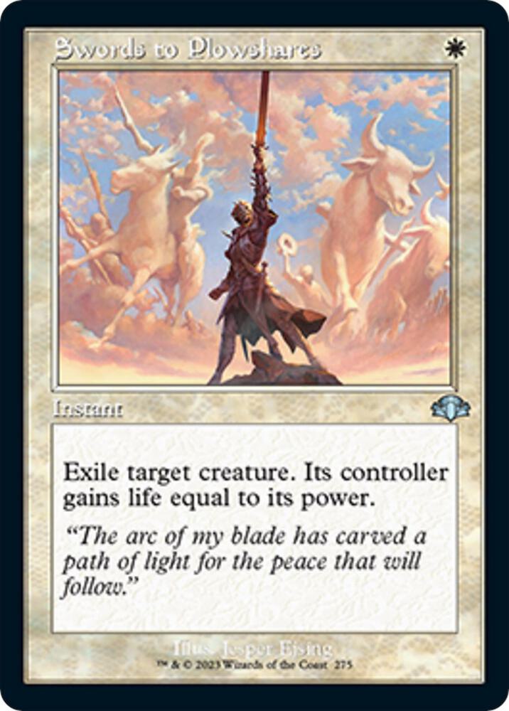 Swords to Plowshares (Retro Frame) - Dominaria Remastered - 275 - Normal