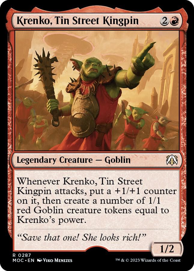 Krenko, Tin Street Kingpin - Commander: March of the Machine - 287 - Normal