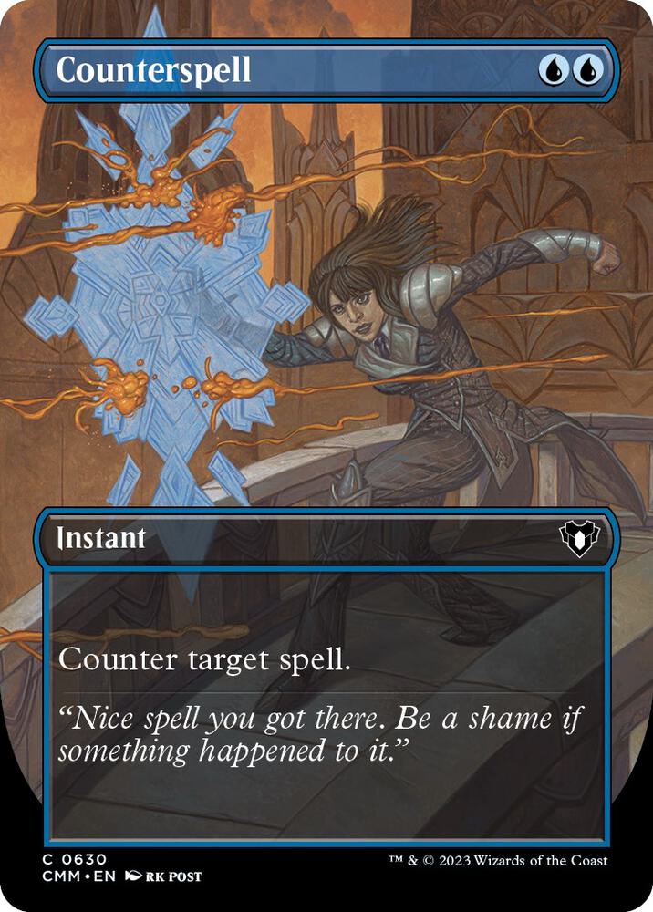Counterspell (Borderless) - Commander Masters - 630 - Foil
