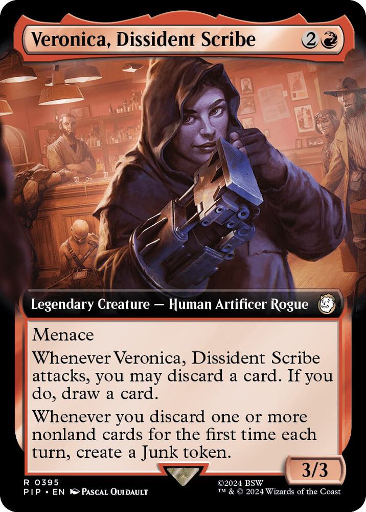 Veronica, Dissident Scribe (Extended Art) - Universes Beyond: Fallout - 395 - Foil