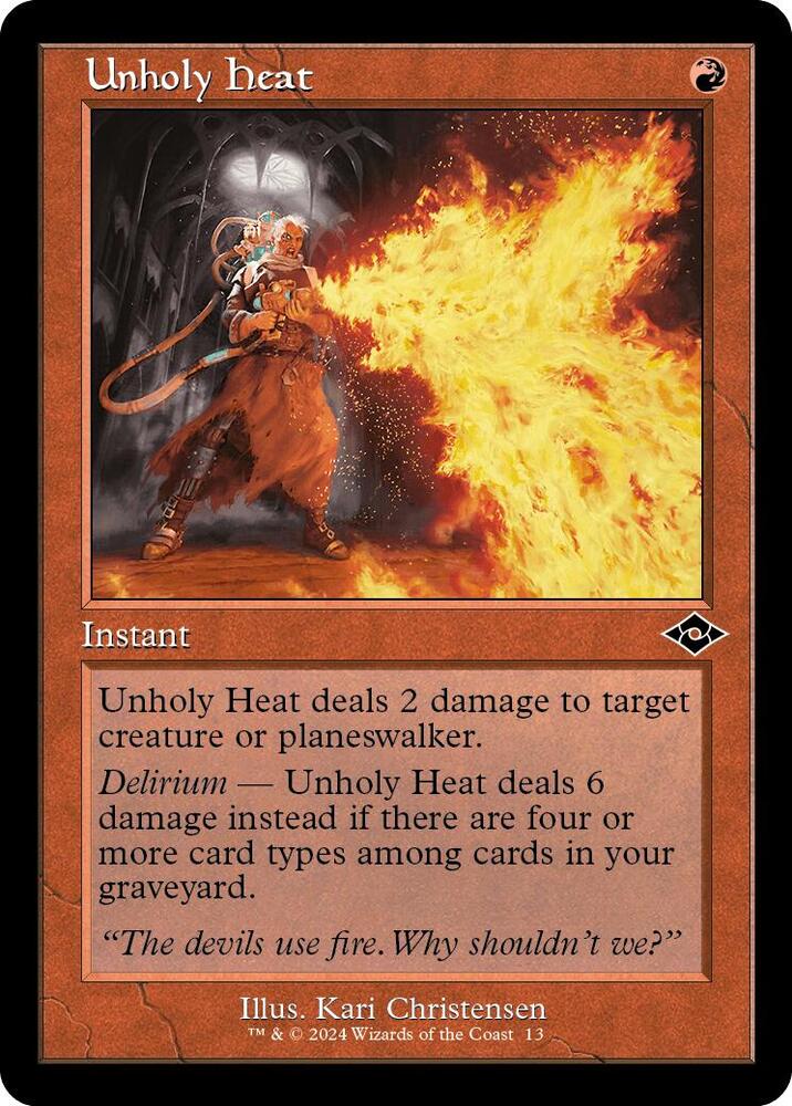 Unholy Heat (Retro Frame) - Modern Horizons 2 - 13 - Foil