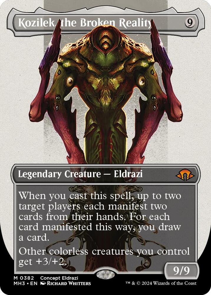 Kozilek, the Broken Reality (Borderless) - Modern Horizons 3 - 382 - Normal