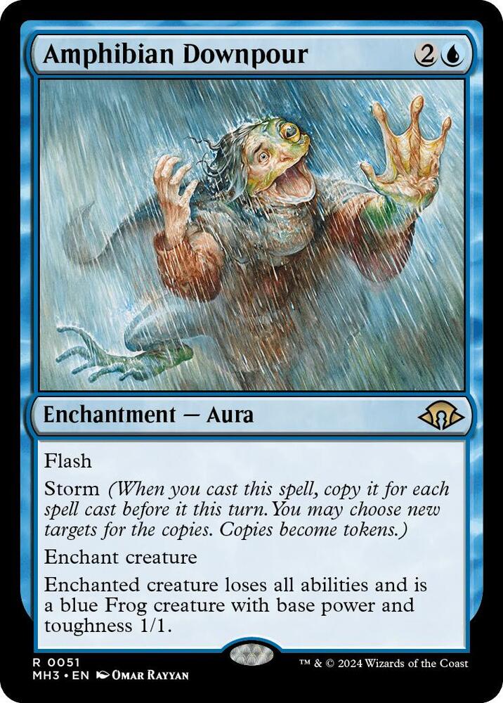 Amphibian Downpour - Modern Horizons 3 - 51 - Foil