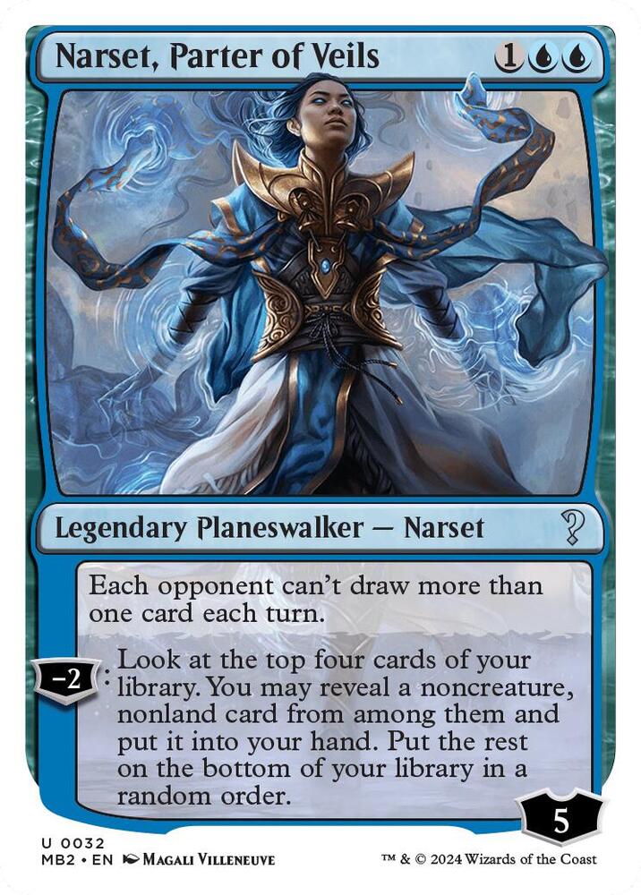Narset, Parter of Veils (White Border) - Mystery Booster 2 - 32 - Normal