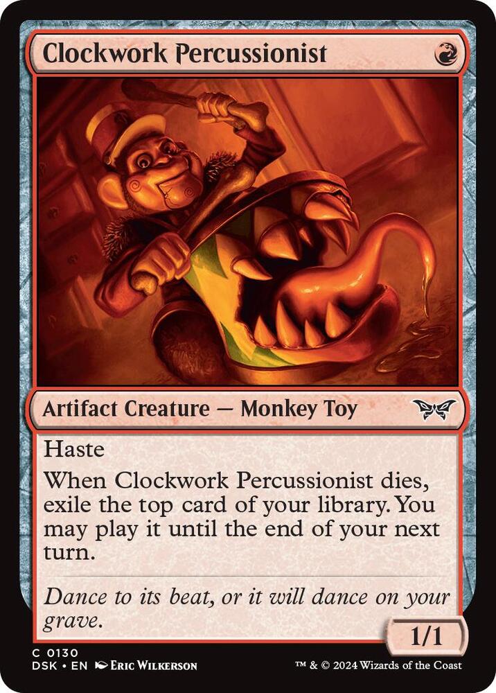 Clockwork Percussionist (0130) - Duskmourn: House of Horror - 130 - Normal
