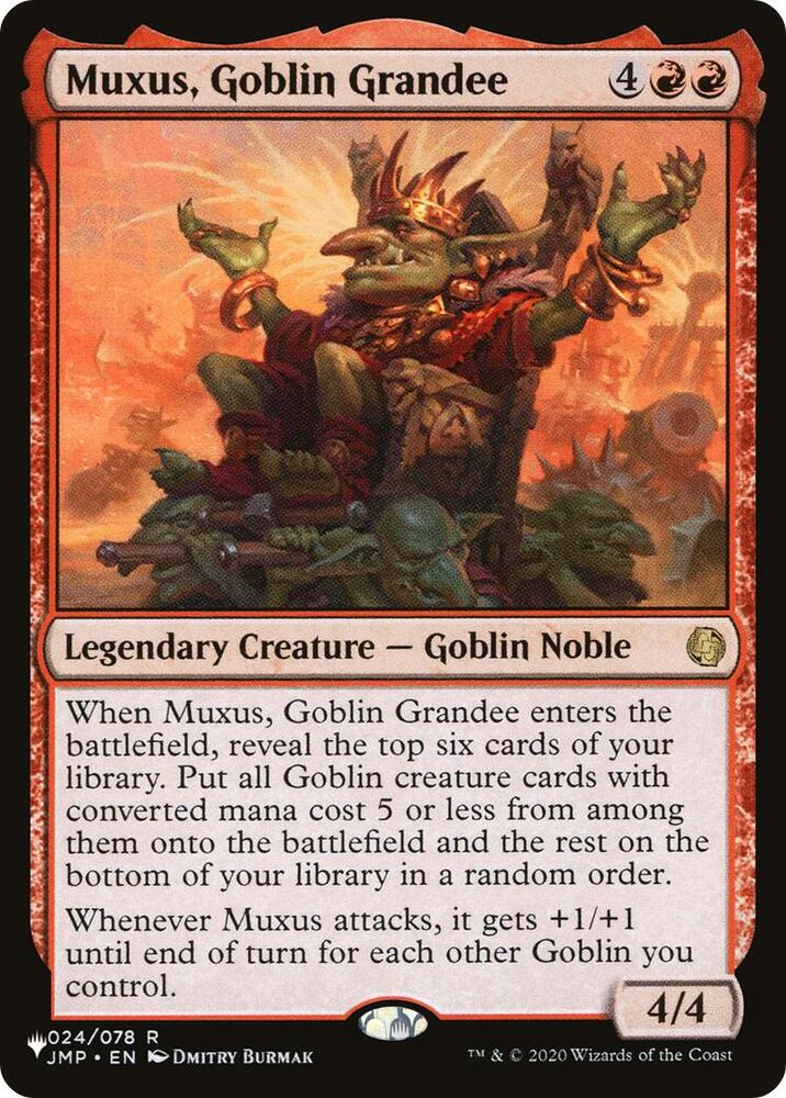Muxus, Goblin Grandee - The List Reprints - 024/078 - Normal