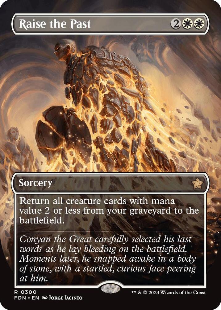 Raise the Past (Borderless) - Foundations - 300 - Foil