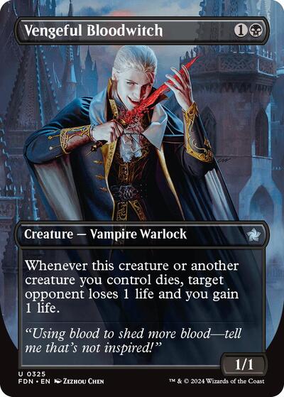 Vengeful Bloodwitch (Borderless) - Foundations - 325 - Foil