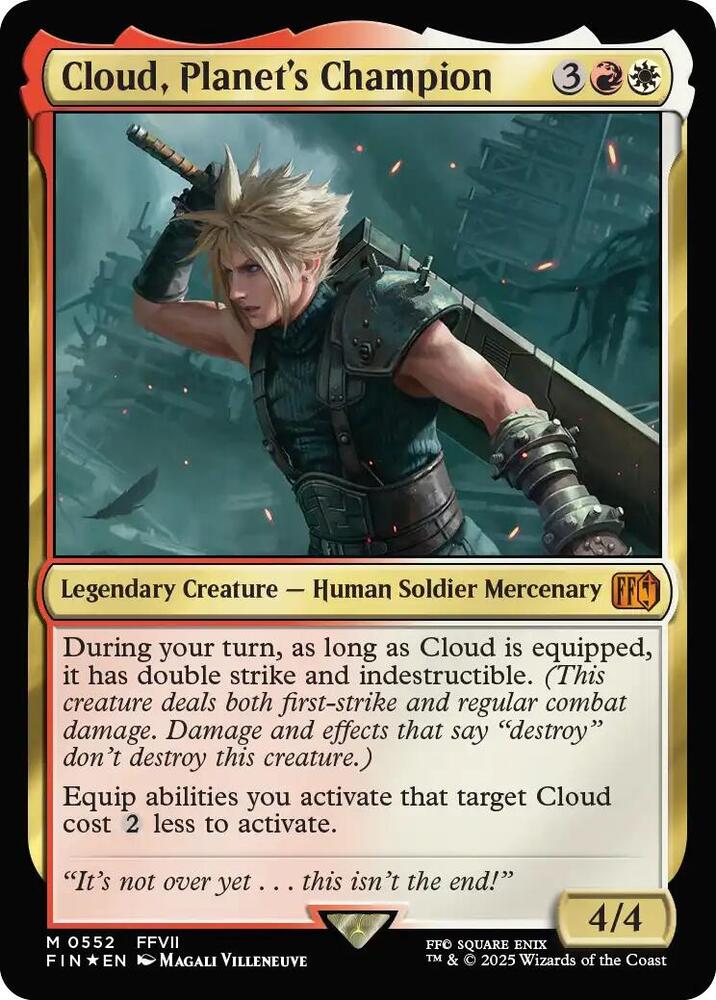 Cloud, Planet's Champion - FINAL FANTASY - 552 - Foil