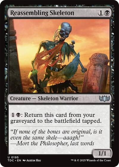Reassembling Skeleton - Commander: Tarkir: Dragonstorm - 195