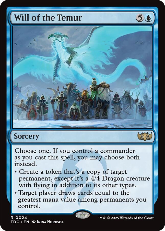Will of the Temur - Commander: Tarkir: Dragonstorm - 24 - Normal
