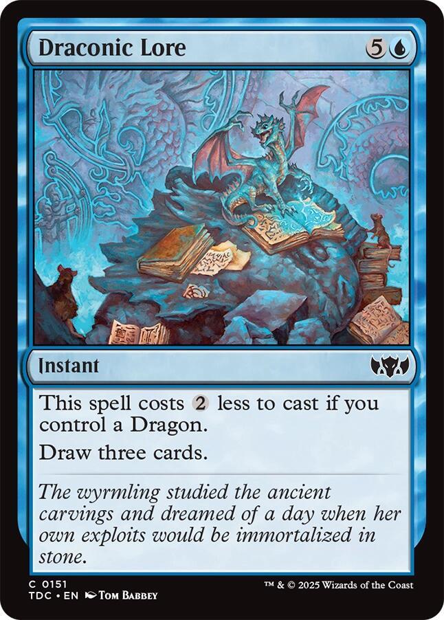 Draconic Lore - Commander: Tarkir: Dragonstorm - 151 - Normal