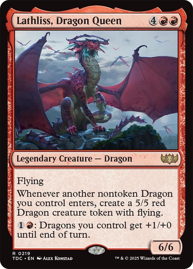 Lathliss, Dragon Queen - Commander: Tarkir: Dragonstorm - 219 - Normal