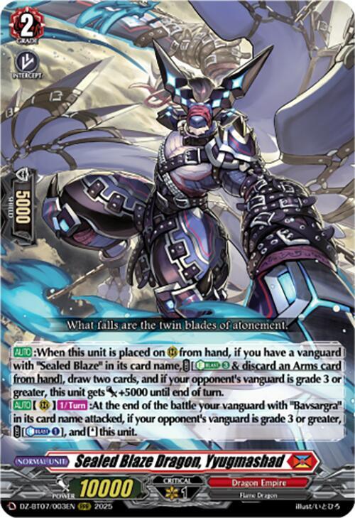 Sealed Blaze Dragon, Yyugmashad (RRR)