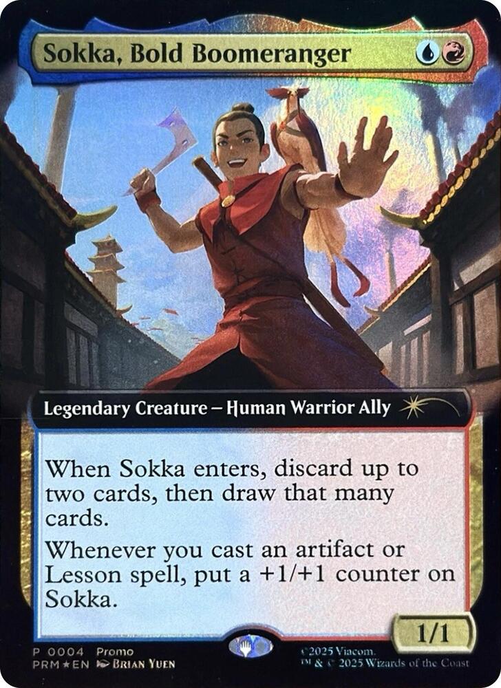 Sokka, Bold Boomeranger (Extended Art) - Media Promos - 4 - Foil