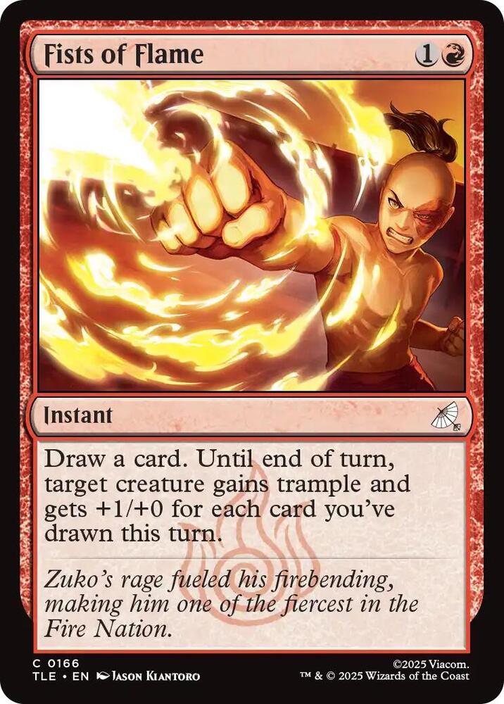 Fists of Flame - Avatar: The Last Airbender: Eternal-Legal - 166 - Foil