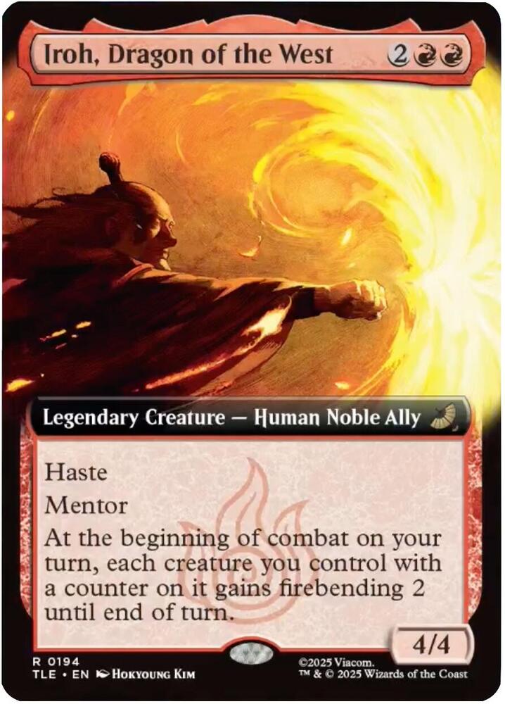 Iroh, Dragon of the West (Extended Art) - Avatar: The Last Airbender: Eternal-Legal - 194 - Foil