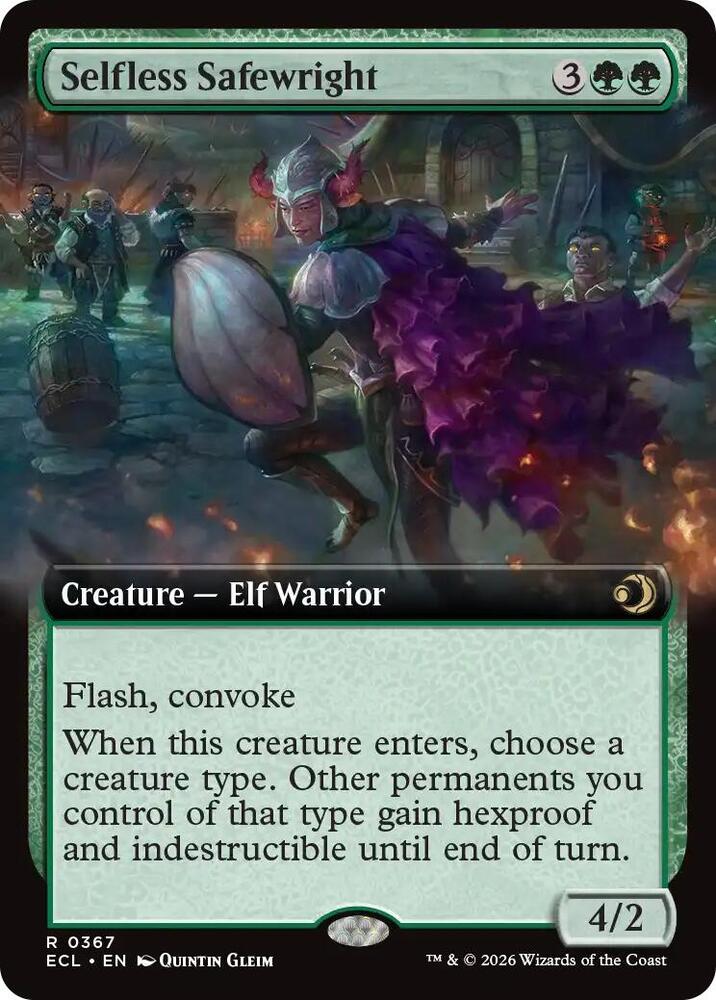 Selfless Safewright (Extended Art) - Lorwyn Eclipsed - 367 - Normal