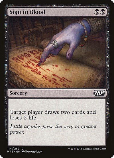 Sign in Blood - Magic 2015 (M15) - 114
