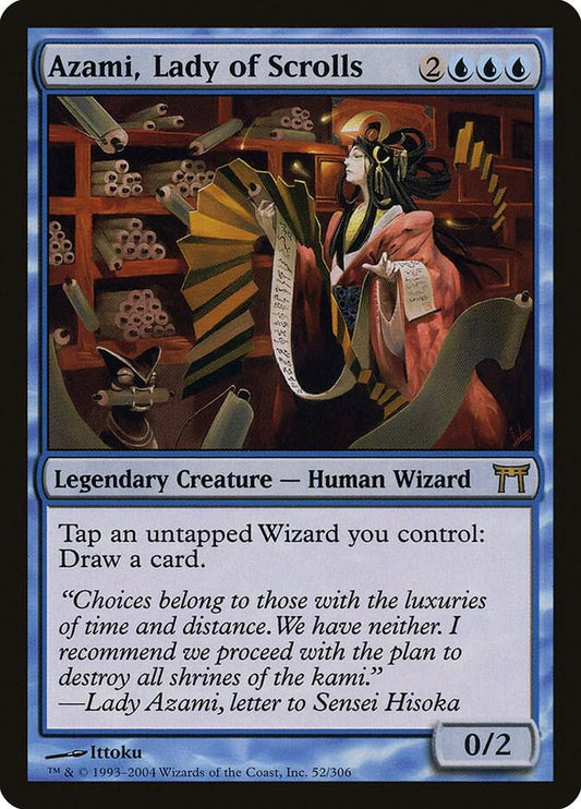 Azami, Lady of Scrolls - Champions of Kamigawa - 52 - Normal