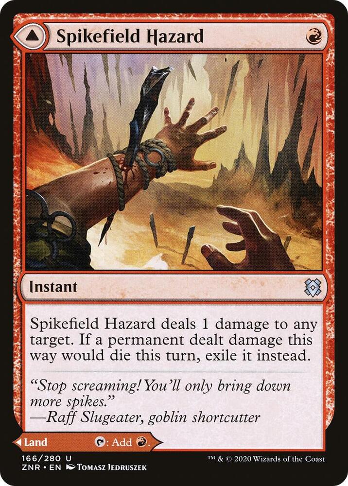 Spikefield Hazard - Zendikar Rising - 166 - Normal