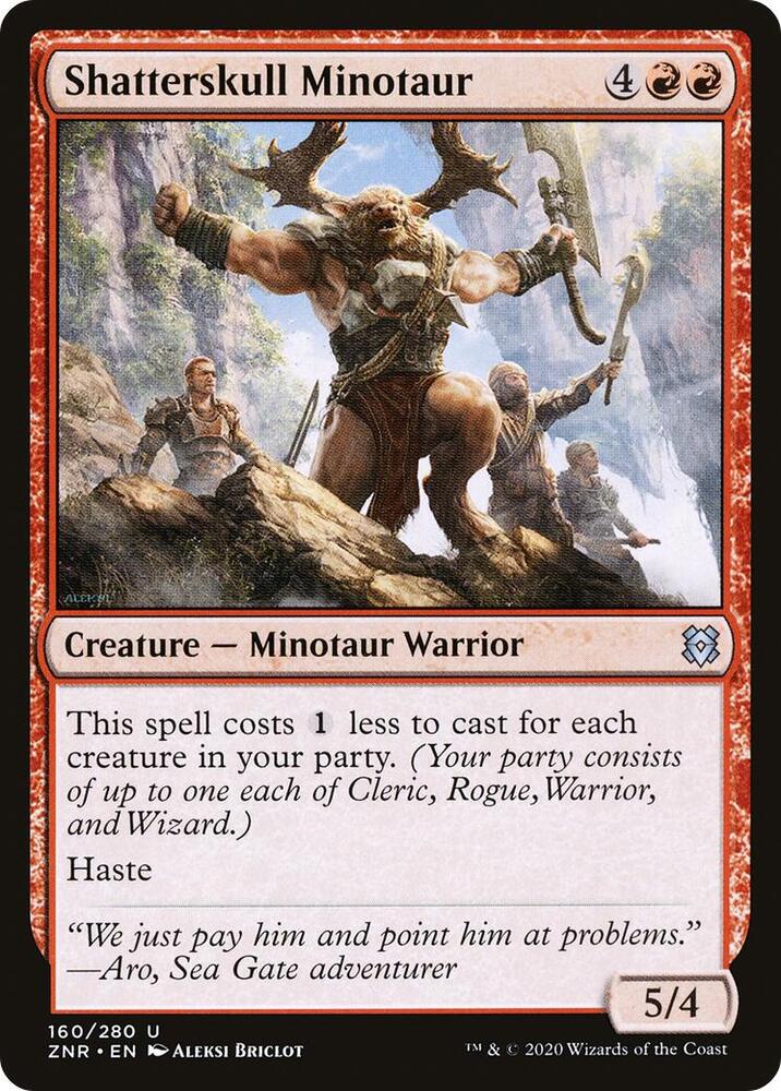 Shatterskull Minotaur - Zendikar Rising - 160 - Normal
