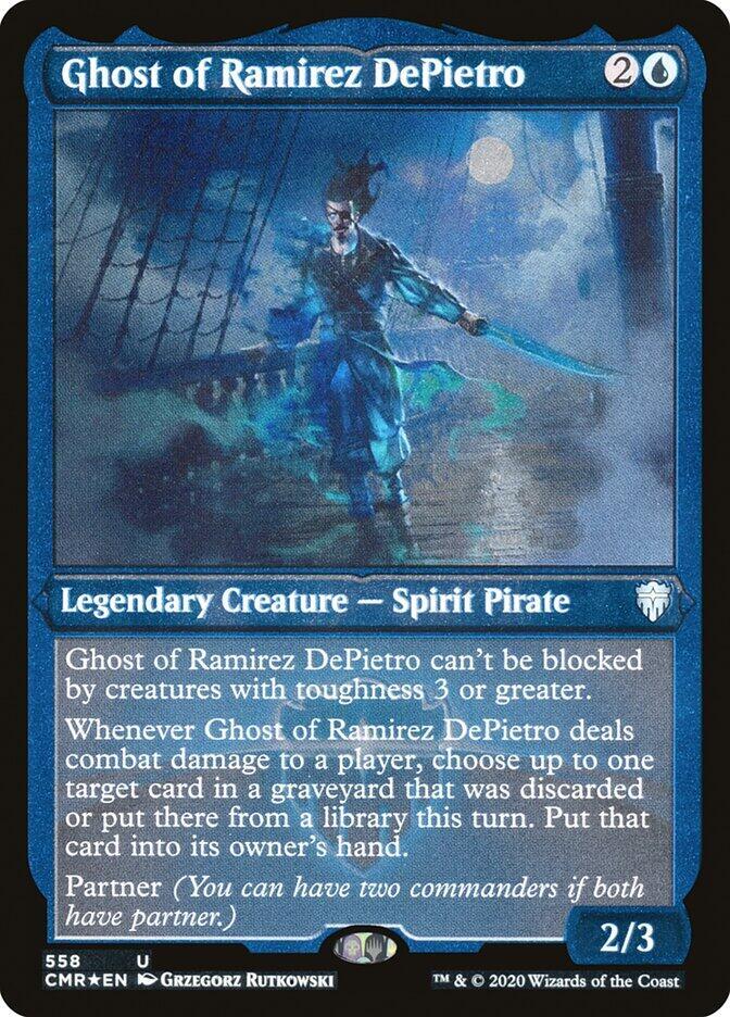 Ghost of Ramirez DePietro (Foil Etched) - Commander Legends - 558 - Foil