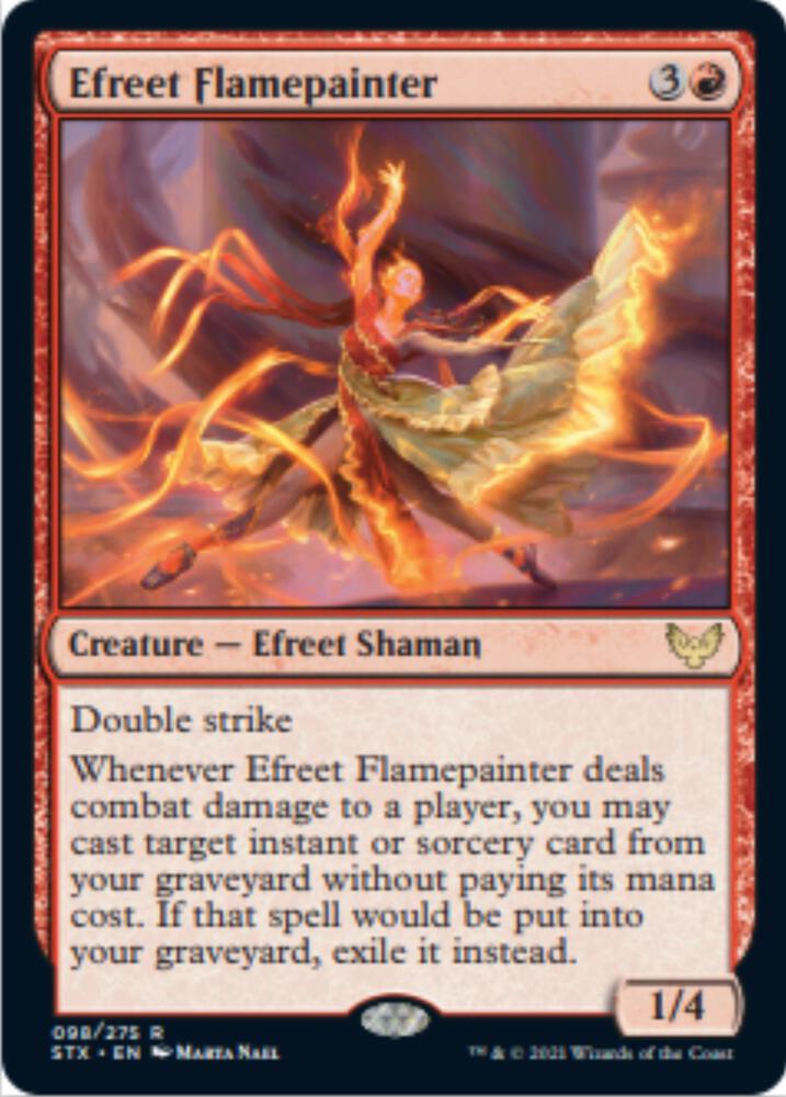 Efreet Flamepainter - Strixhaven: School of Mages - 98 - Normal