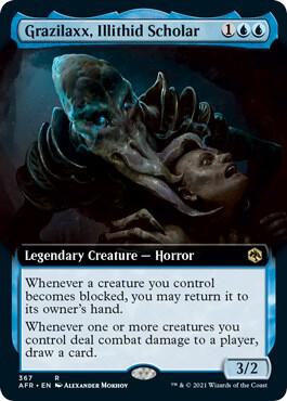 Grazilaxx, Illithid Scholar (Extended Art) - Adventures in the Forgotten Realms - 367 - Normal